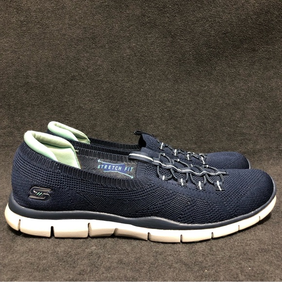 Skechers Women’s Gratis Running Shoes Sneakers 104151 Blue Memory Foam Size 10 - Picture 2 of 10